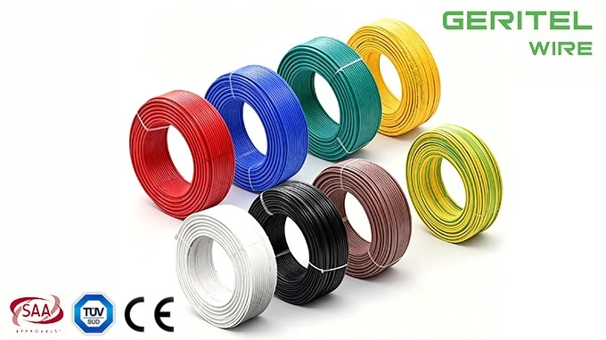 PVC single core wire for wind turbine control cabinet internal wiring PVC single core wire for wind turbine control cabinet internal wiring